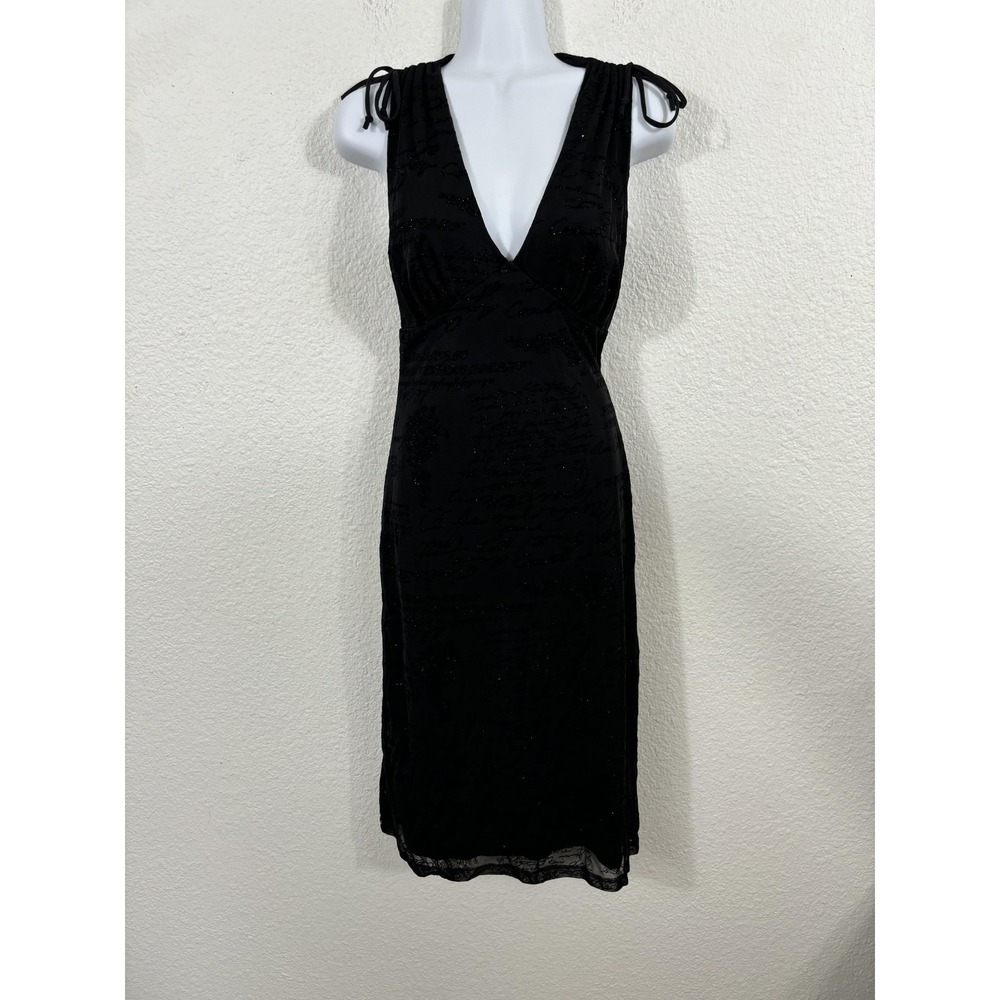 Vintage Hot Sauce Dress Womens Medium Black Whimsigoth Y2K‎ Vamp Witchy USA